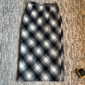 Celine plaid wool skirt size 36